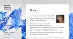 Desktop Screenshot of creativecatapultcoach.com